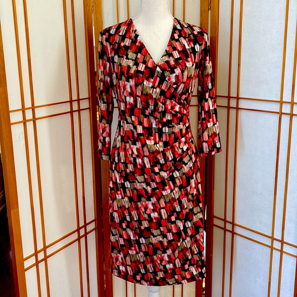 Alexa B Faux Wrap Dress